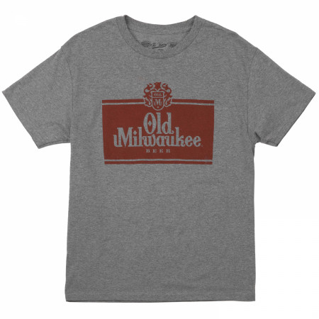 Old Milwaukee Distressed Logo Grey T-Shirt